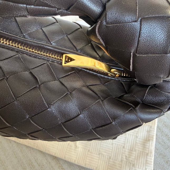 Bottega Veneta Jodie Mini Dark Chocolate Brown Leather