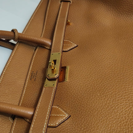 Hermes Birkin 40 Gold TC Clemence Leather Gold Hardware 1994