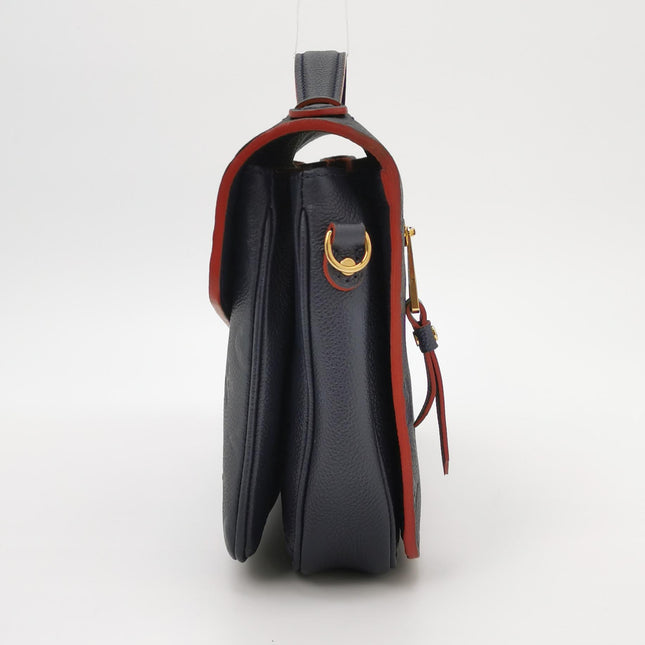 Louis Vuitton Pochette Métis Monogram Empreinte Leather Navy