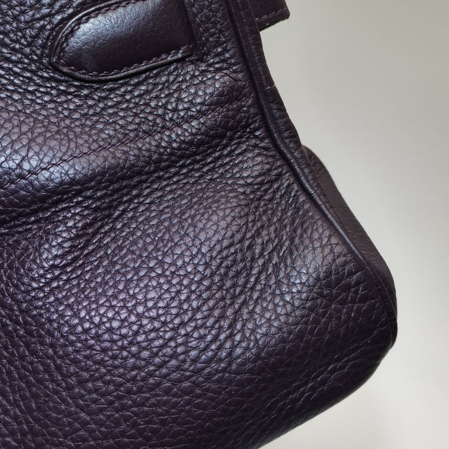 Hermes Shoulder Birkin 42 Togo Leather 59 Raisin Purple Palladium Hardware 2006