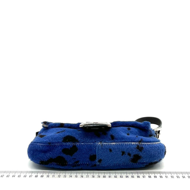 Sold Fendi Baguette Pony hair in leopard print Blue