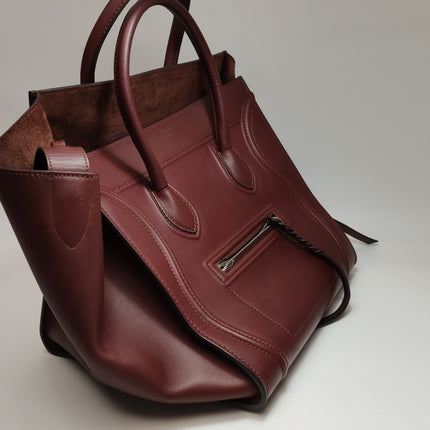 Celine Phantom Mini Burgundy Leather 30cm