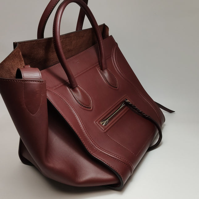 Celine Phantom Mini Burgundy Leather 30cm