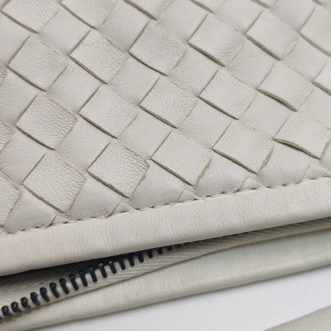 Bottega Veneta Veneta Hobo Dark White Leather Bag Maxi 55cm