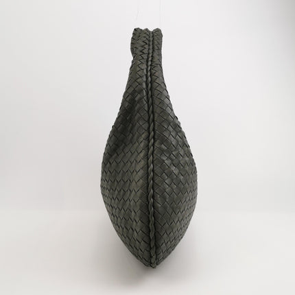 Bottega Veneta Hobo Bag Lambskin leather Dark Grey Large 47cm