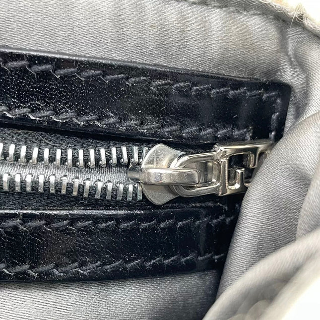 Fendi Baguette Bag White Crochet Knit Wool Pompom Shoulder Bag