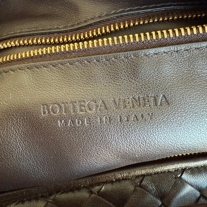 Bottega Veneta Jodie Small Lambskin Leather Dark Chocolate Brown