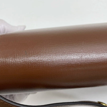 Sold Gucci 1955 Horsebit Shoulder Bag Caramel Brown Small Leather