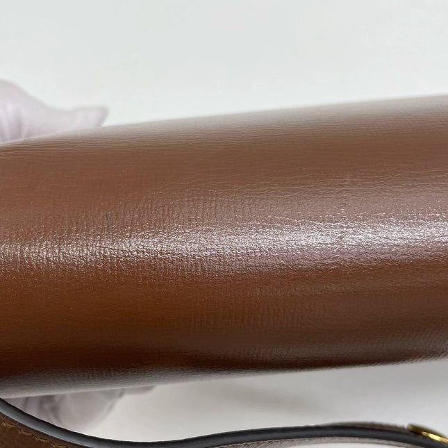 Sold Gucci 1955 Horsebit Shoulder Bag Caramel Brown Small Leather