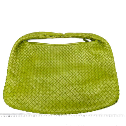 Bottega Veneta Veneta Hobo Avocado Green 45cm Lambskin Leather