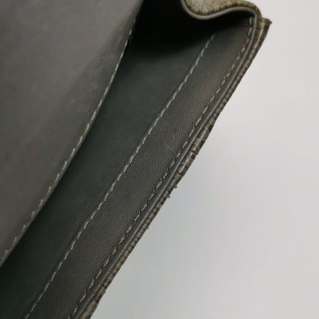 Gucci Bamboo 1947 Night Mini Python Snake Skin Evening Bag with Chain