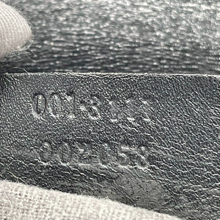 Gucci Vintage Black Leather Shoulder Bag Jumbo Square G Logo