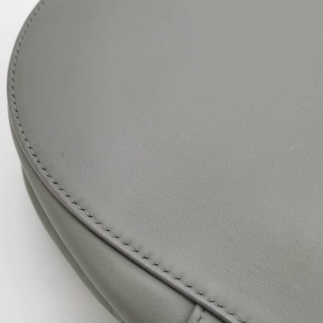 Sold Dior Saddle 2020 Medium Calfskin Leather Matte Monochrome Grey