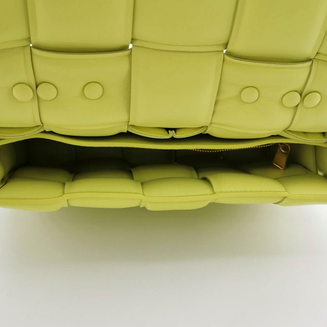 Sold Bottega Veneta Chain Cassete Lime Yellow Crossbody Bag