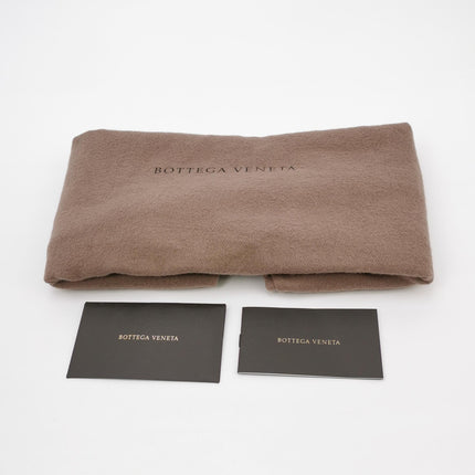 Bottega Veneta Pouch Calfskin Leather Dark Green Large