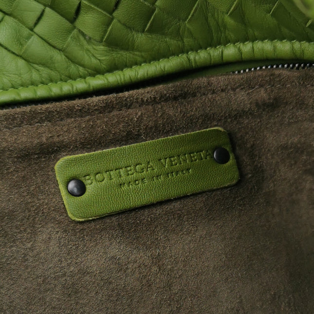 Bottega Veneta Garda Avocado Green Intrecciato Nappa Leather Large 33cm