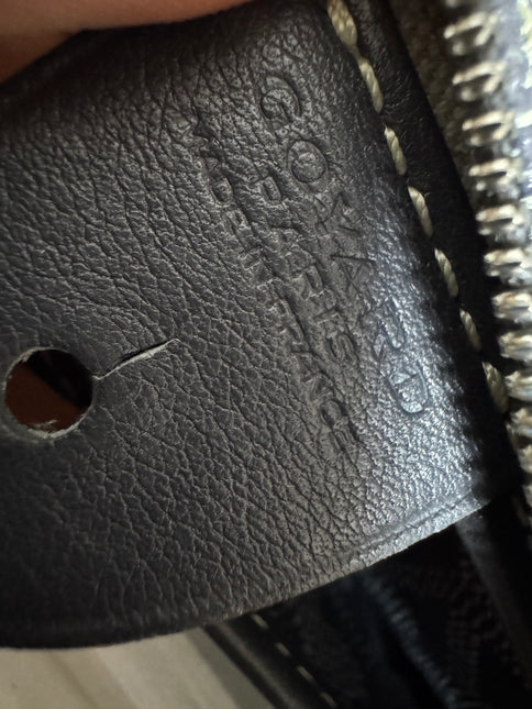 Goyard Artois PM Small/Medium Grey Tote with Leather Corners and Zip Opening