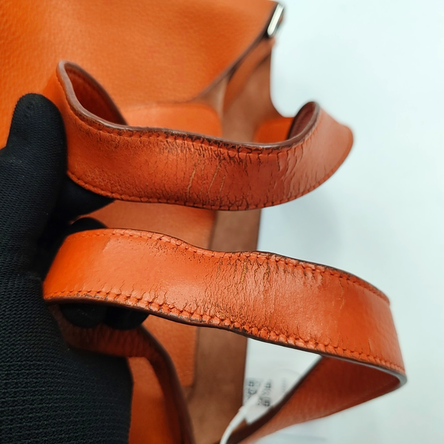 Hermes Picotin 22 Orange Clemence Taurillon Leather 2009