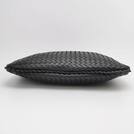 Bottega Veneta Intrecciato Hobo Bag Medium Black Lambskin leather 40cm