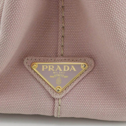 Sold Prada Canape Canvas Tote Small Pink Top Handle Bag with Strap