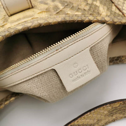 Gucci Jackie Vintage Camel Python Leather Rare