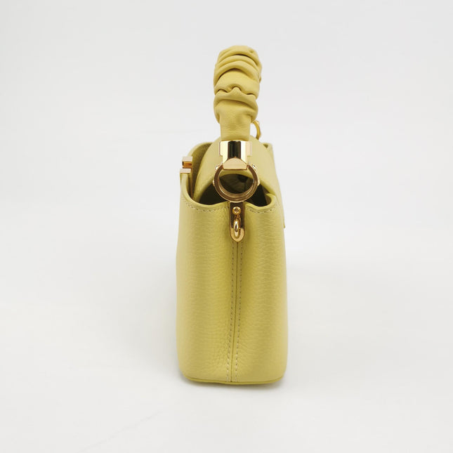 Louis Vuitton Capucines Mini Yellow Leather Crossbody Bag