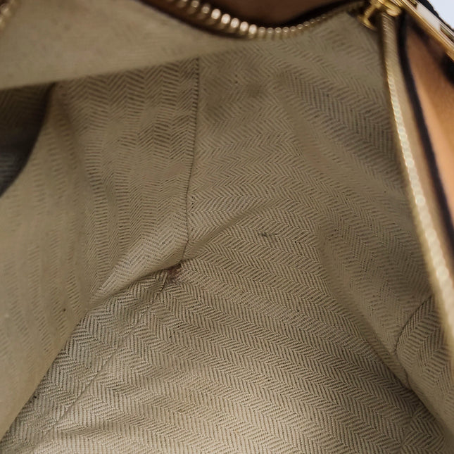 Loewe Puzzle Medium Brown Leather with Embroidered Multicolor Strap