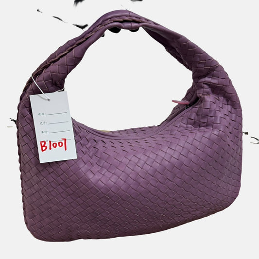 Bottega Veneta Hobo Bag Lambskin leather Lilac Lavender Purple Medium 40cm-Luxbags