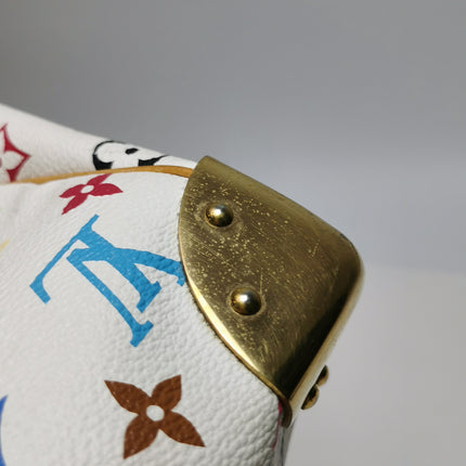 Louis Vuitton x Takashi Murakami Speedy 30 Lock White Multicolor
