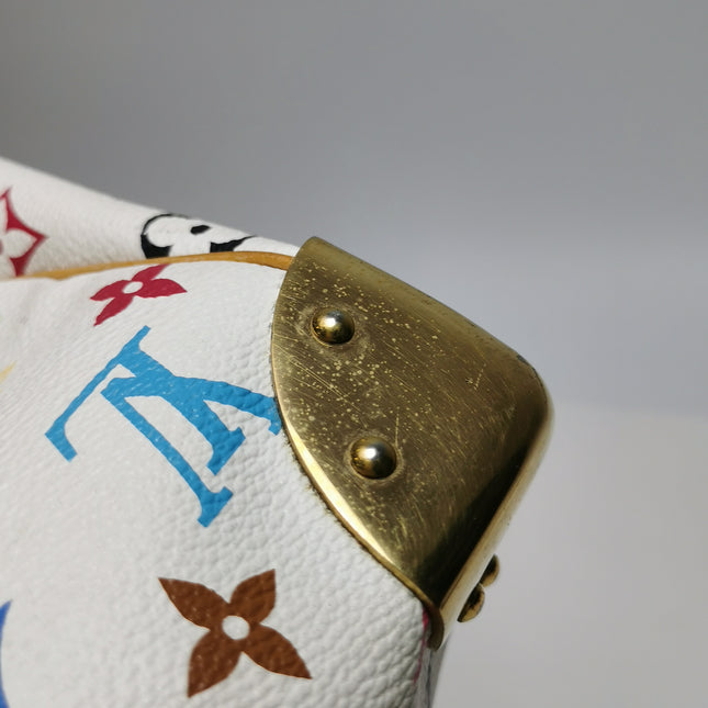 Louis Vuitton x Takashi Murakami Speedy 30 Lock White Multicolor
