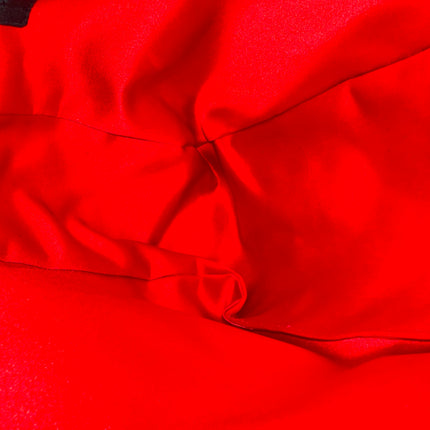 Fendi Mamma Baguette Black Suede Leather Red Buckle