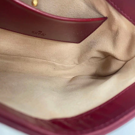 Gucci Jackie 1961 Mini Red Burgundy Leather Bag