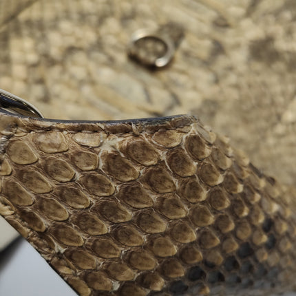 Gucci Jackie Vintage Camel Python Leather Rare