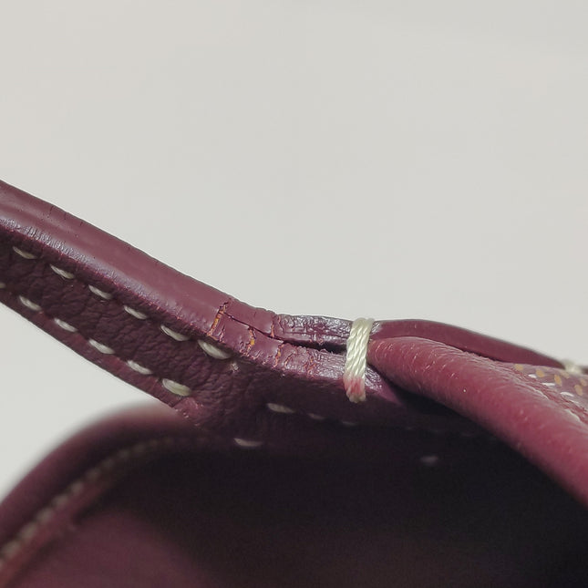 Goyard Anjou PM Medium Tote Burgundy Reversible Leather Lining
