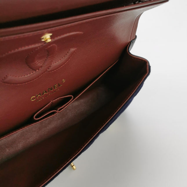 Chanel Medium Classic Double Flap Bag Métiers d'Art Paris-Hamburg 2018 Wool Nautical Charms