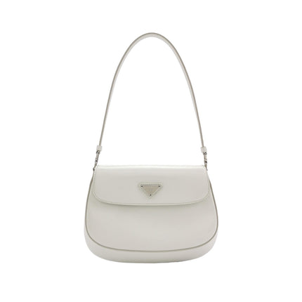 Prada Cleo Flap White Leather Shoulder bag