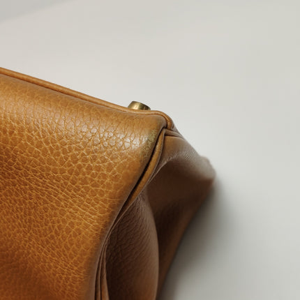 Hermes Kelly 40 Retourne Gold Togo Leather Gold Hardware 1993
