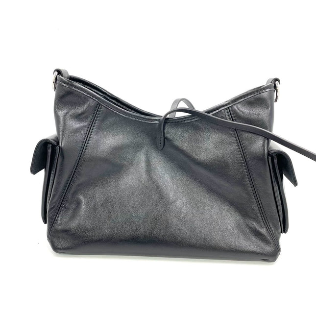 Louis Vuitton CarryAll Cargo Vibe PM Small Lambskin Leather So Black Shoulder Bag