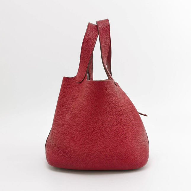 Sold Hermes Picotin 18 Red Calfskin Leather 2012 Box P Stamp