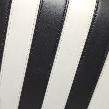 Saint Laurent Sac De Jour Small Black and White Striped Leather Handbag