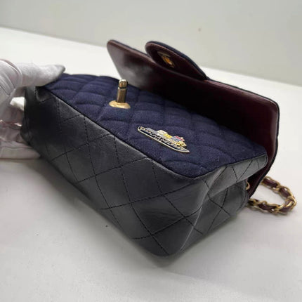 Chanel Classic Flap Mini Métiers d'Art Paris-Hamburg 2018 Wool Nautical Charms