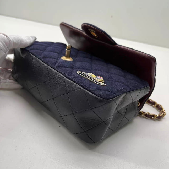 Chanel Classic Flap Mini Métiers d'Art Paris-Hamburg 2018 Wool Nautical Charms