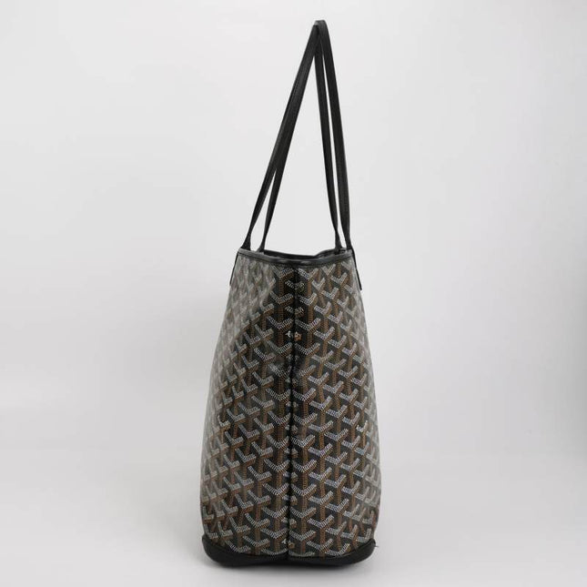 Goyard Artois GM Large Black French Bulldog Reinforced Corners and Zipper