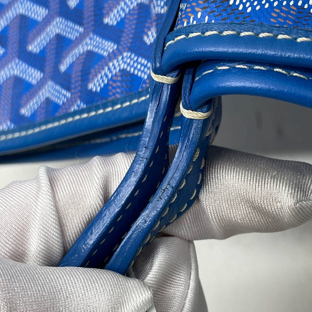 Sold Goyard Saint Louis PM Tote Medium Blue