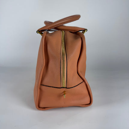 Loewe Amazona Medium 36 Light Coral Leather With Strap Goat Animal Lock