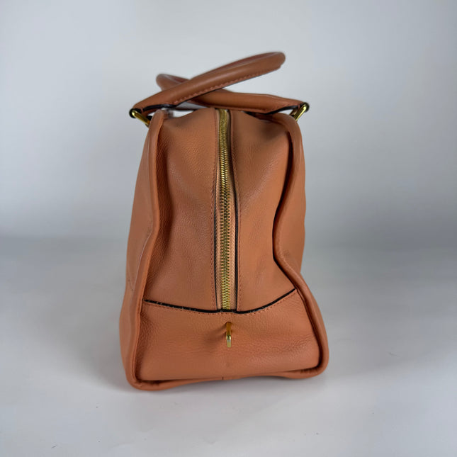 Loewe Amazona Medium 36 Light Coral Leather With Strap Goat Animal Lock