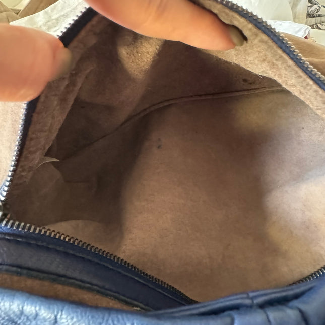 Bottega Veneta Veneta Hobo Large Navy Intrecciato Leather Bag 48cm