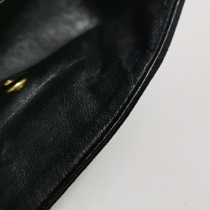 Chanel Classic Flap Extra Mini Black Suede Quilted Gold-tone Hardware
