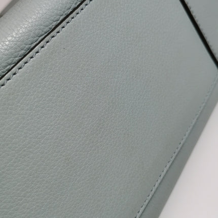 Loewe Amazona 29 Blue Leather Elephant Lock Silver-tone Hardware