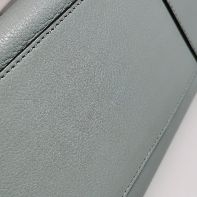 Loewe Amazona 29 Blue Leather Elephant Lock Silver-tone Hardware